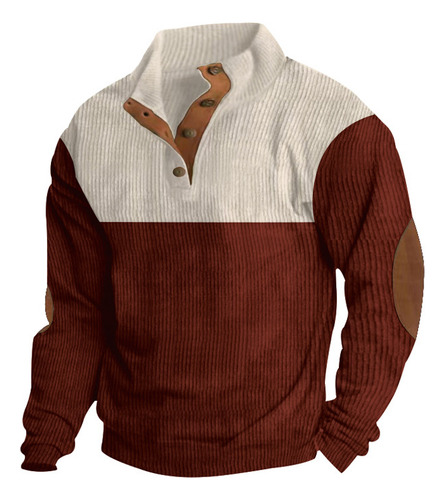Nueva Sudadera Casual De Manga Larga Con Cuello Alto Para Ho