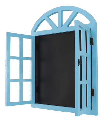 Placa De Lousa Azul Falsa Para Janela Preta Versátil