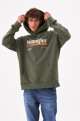Hoodie Frisa Wrangler Race 25 Hombre