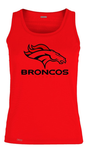 Camiseta Nfl Broncos Stacked Futbol Americano Hombre Isk 