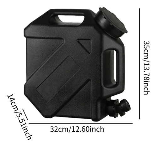 Zg Contenedor De Agua Cubo De Agua Al Aire Libre Con Negro