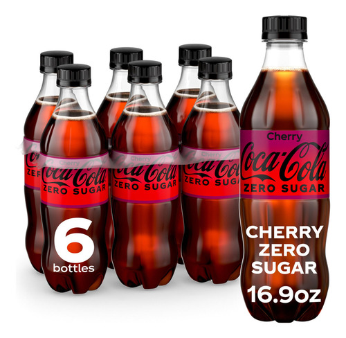 Refresco Coca-cola Coca-cola Cereza En Botella 16.9oz Pack X 6