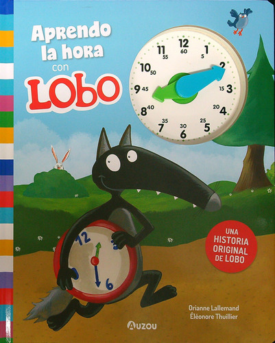 Aprendo La Hora Con Lobo Incluye Reloj 