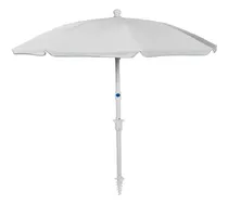 Comprar Sombrilla Playa Zaka 2.2m C\u002Ftirabuzon Y Corta Viento Blanca! Color Blanca Blanca 2.2