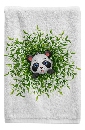 Alaza Linda Toalla De Mano De Hoja De Bambú De Panda