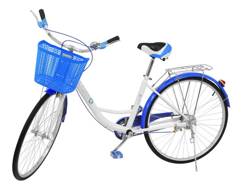 Bicicleta urbana femenina Altera BA RBIKE-002  2019 R26 M 1v freno caliper color azul con pie de apoyo