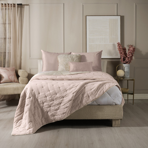 Colcha Voga Queen Size/matrimonial Xl Petal Color Rosa