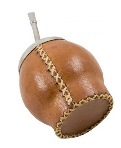 Imagen 4 de 4 de Mate Calabaza Chico Con Bombilla