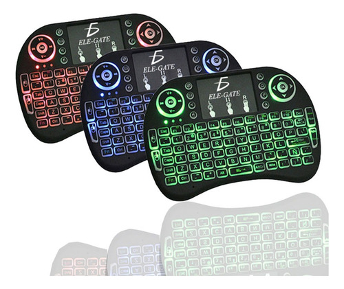 Mini Teclado Bluetooth Iluminado Usb Con Touchpad 2 En 1