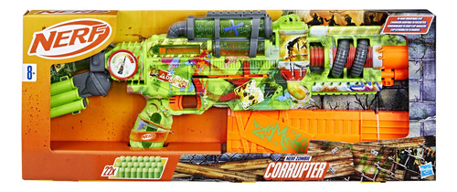 Nerf Zombie Corrupter Dart Blaster Con 22 Dardos Elite