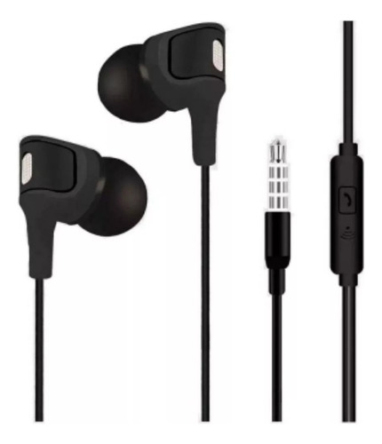 Auriculares Stereo In Ear Wuw Con Cable 1m Ficha Jack 3.5m 