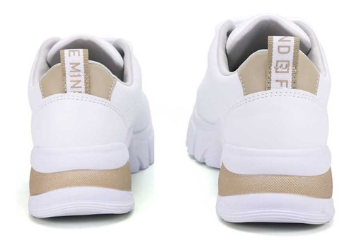 Imagem 4 de 5 de Tênis Feminino Ramarim Dad Chunky Sneaker 2180103 Dourado