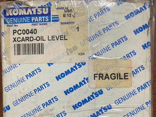 Xcard Oil Level Komatsu Pc0040 Medidor De Aceite Original