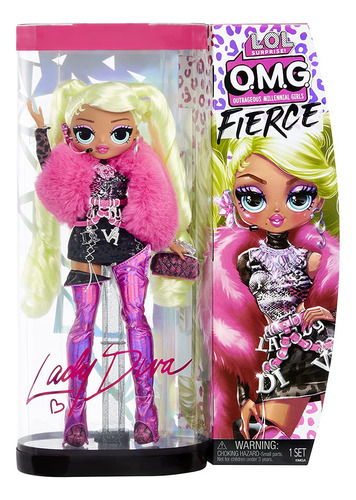 Lol Surprise Omg Fierce Lady Diva Fashion Doll Con 15 Sorpre