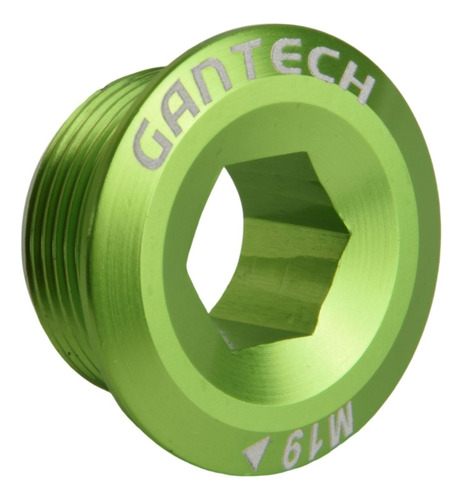 Tampa Pedivela Integrado Gantech M19-aluminio-cores Cor Verde