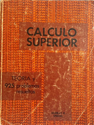 Libro Serie Schaum Cálculo Superior