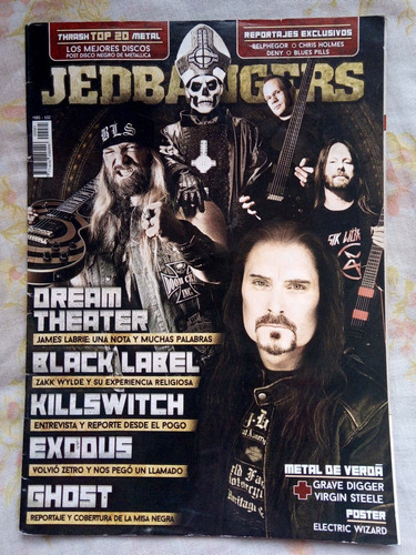 Revista Jedbangers 85 Tapa Dream Theater Septiembre 2014 Exc