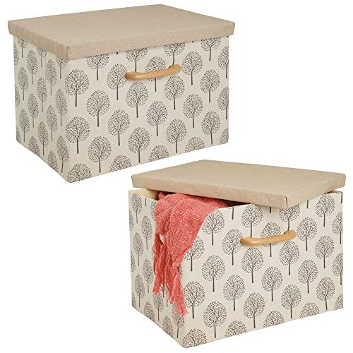 Soft Textured Fabric Stackable Home Storage Organizer B...