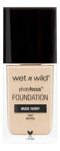 Base de maquiagem líquida Wet n Wild Photo Focus tom nude ivory - 30mL