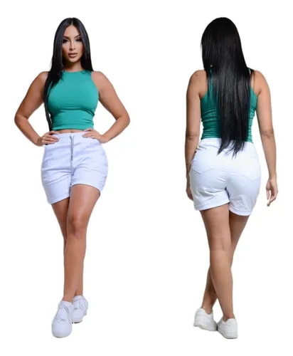 Short en dril para dama sale