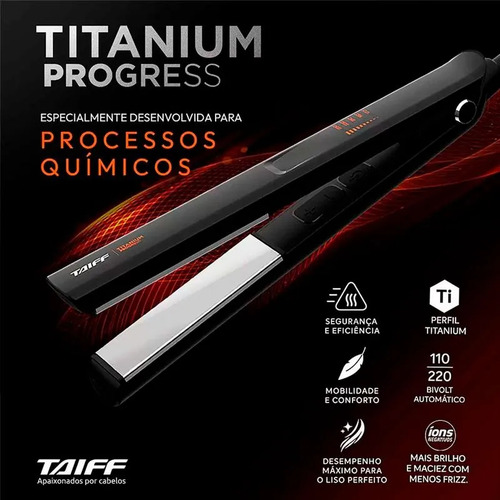 Chapa De Cabelo Titanium Progress Taiff Profissional Bivolt