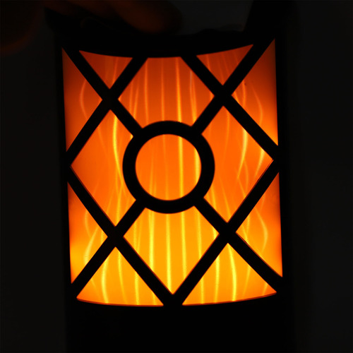 Haofy Solar Flame Wall, Diseño Led, Efecto De Llama