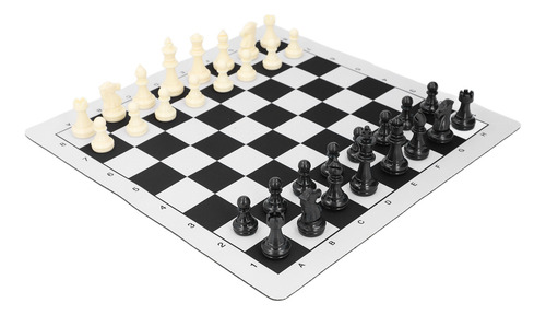 Juego De Ajedrez, Portátil, Plegable, Tela De Goma, Plástico