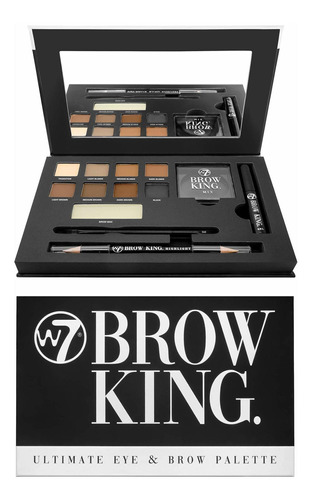 W7 Brow King Ultimate Kit De Cejas - Paleta De Forma, Defini