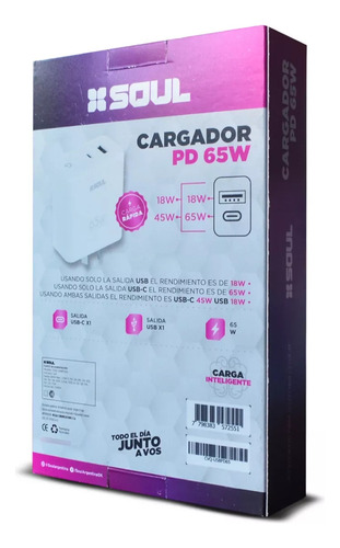 Cargador Rapido 65w + Cable Para Apple Pencil (1ra Gen)