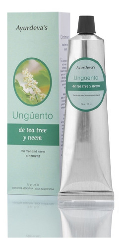 Ungüento De Tea Tree Y Neem - Ayurdeva's 100% Natural