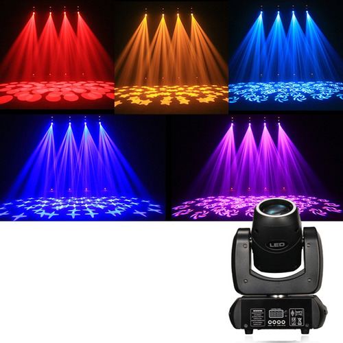 Kit 2 Moving Head Beam 100w Led 8 Gobo + Cor Prisma + Fita