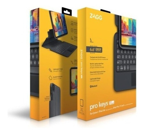 Case + Teclado Trackpad Zagg Para iPad Pro 11 M2 A2759 A2435
