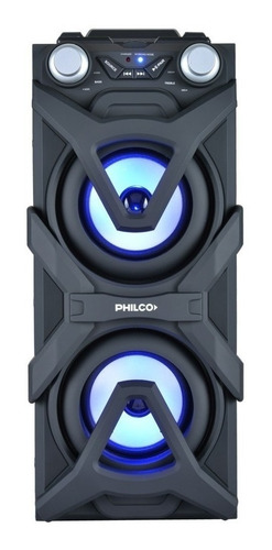 Imagen 2 de 2 de Parlante Philco DJP10 portátil con bluetooth negro 220V