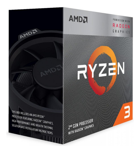 Processador Amd Ryzen 3 3200g, 3.6ghz 4-cores 4-threads, Am4