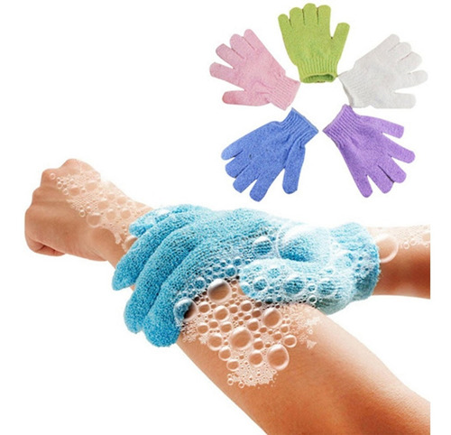 Guantes Exfoliantes X 2 Limpieza De Piel Facial Corporal 