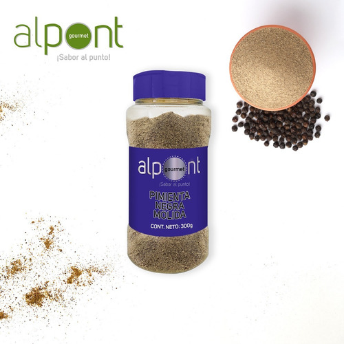 Alpont Pimienta Negra Molida 300 Gramos 2 Piezas