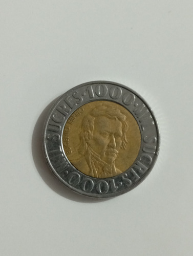 Moneda Ecuador 1000 Sucres 1996 Eugenio Espejo (&1251 (Usado)