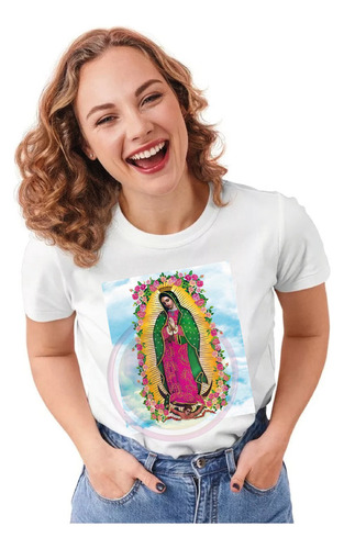 Playera Virgencita Maria, Virgen De Guadalupe, Dama M18