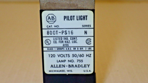 Allen Bradley 800t-ps16 Pilot Light Transformer 120vac 5 Bbd
