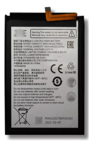 Bateria Zte V40 Smart / V40 Vita / V40 Li3959t44p8h956656