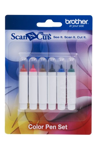 Brother Scanncut Pen Set Capen1, 6 Bolígrafos De Tinta Perma