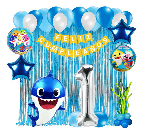 Baby Shark Globos Decoración Kit Fiesta