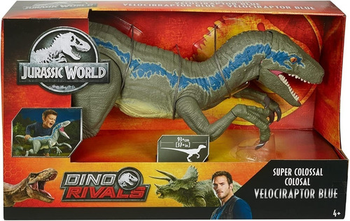 Jurassic World Figura De Acción De Velociraptor Supercolosal