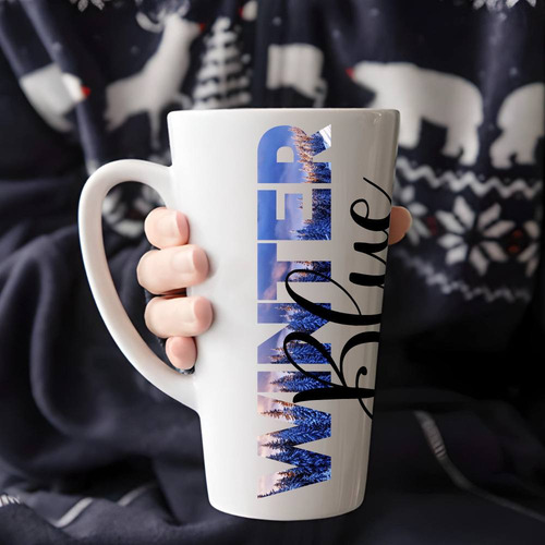 12 Tazas De Tipo Latte Para Sublimación De 17 Oz Caja Color Blanco Taza Latte 17 Oz