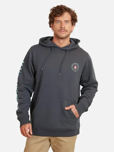 Polerón Hombre Hoodie Gris Claro Liso