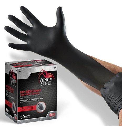 Medline Ven6045r Guantes Industriales Premium De Nitril...