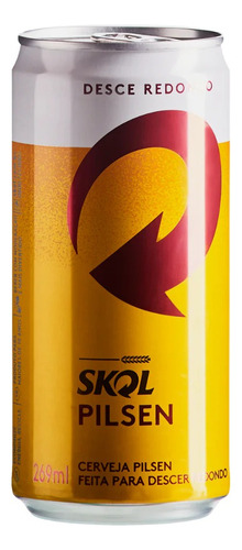 Cerveja Skol Pilsen Lata 350ml 12 Unidades