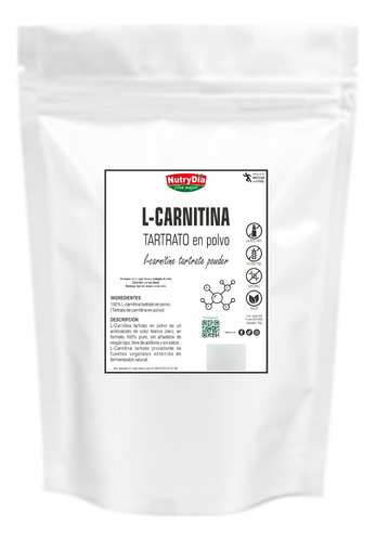 L - Carnitina Tartrato En Polvo Nutrydia, Pura 150g