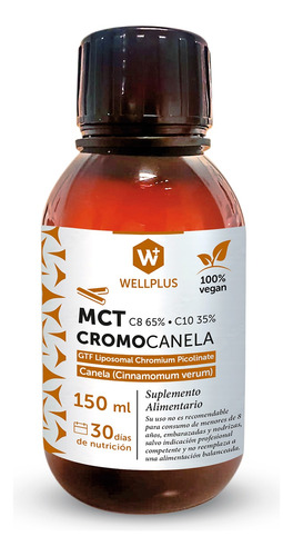 Mct Cromo Canela Wellplus 150 Ml