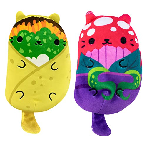 Cats Vs Pickles - Burrito & Audrey - 2-pack - 4  Cute Cuddly